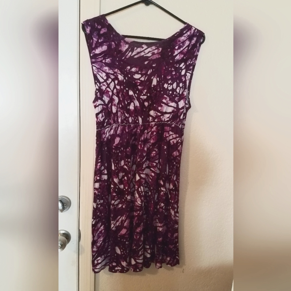 Mudd Purple Tye Dye Knit Sundress Size L NWOT - Picture 4 of 4